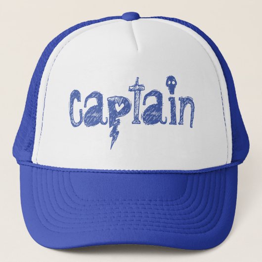 Captain Lettering Truckerkappe (Vorderseite)