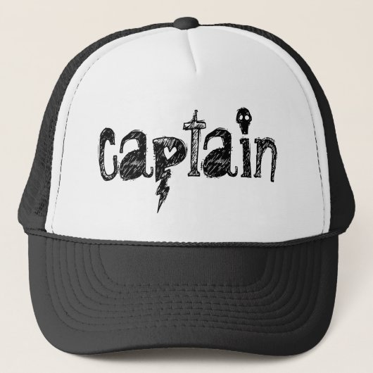 Captain Lettering Truckerkappe (Vorderseite)