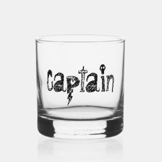 Captain Lettering Whiskyglas