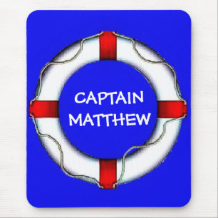 Captain Lifesaver Art Mousepad