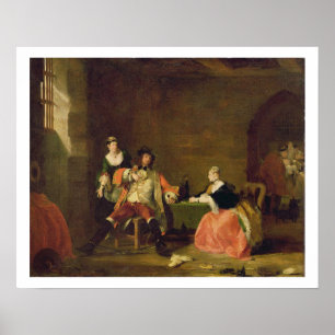 Captain Macheath Upbraided by Polly and Lucy in th Poster