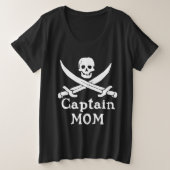 Captain Mama - Classic Große Größe T-Shirt (Design vorne)