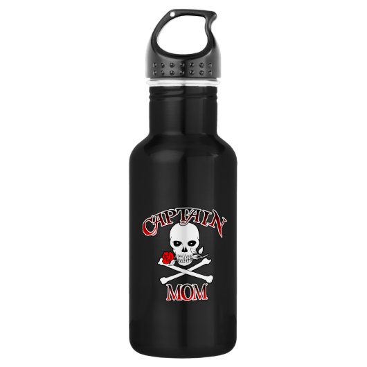 Captain Mama Edelstahlflasche (Vorderseite)