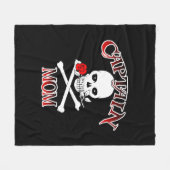 Captain Mama Fleece Blanket (Vorderseite (Horizontal))