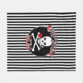 Captain Mama Fleece Blanket (Vorderseite (Horizontal))