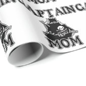 Captain Mama Geschenkpapier (Rolleneckpunkt)