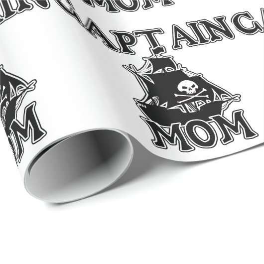 Captain Mama Geschenkpapier (Rolleneckpunkt)