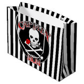 Captain Mama Gift Bag Große Geschenktüte (Rückseite Schrägansicht)