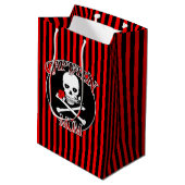 Captain Mama Gift Bag Mittlere Geschenktüte (Rückseite Schrägansicht)