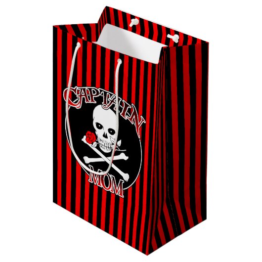 Captain Mama Gift Bag Mittlere Geschenktüte (Vorderseite Schrägansicht)