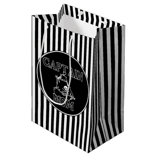 Captain Mama Gift Bag Mittlere Geschenktüte (Vorderseite Schrägansicht)