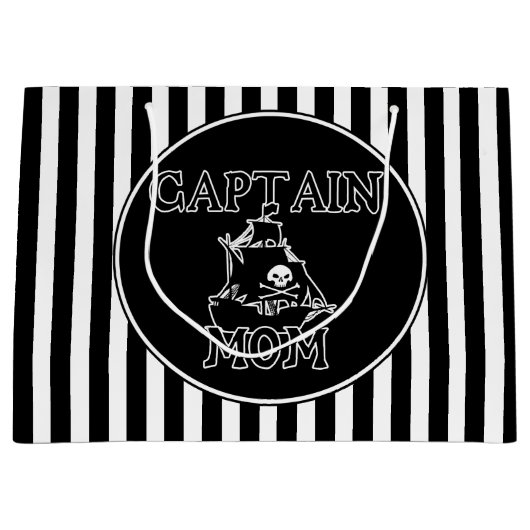 Captain Mama Große Geschenktüte (Vorderseite)
