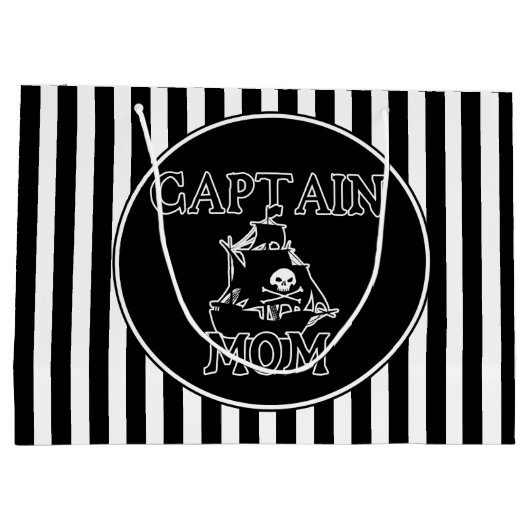Captain Mama Große Geschenktüte (Rückseite)