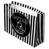 Captain Mama Große Geschenktüte (Rückseite Schrägansicht)