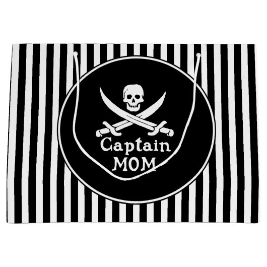 Captain Mama Große Geschenktüte (Vorderseite)