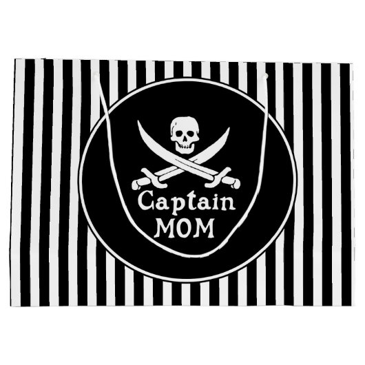 Captain Mama Große Geschenktüte (Rückseite)