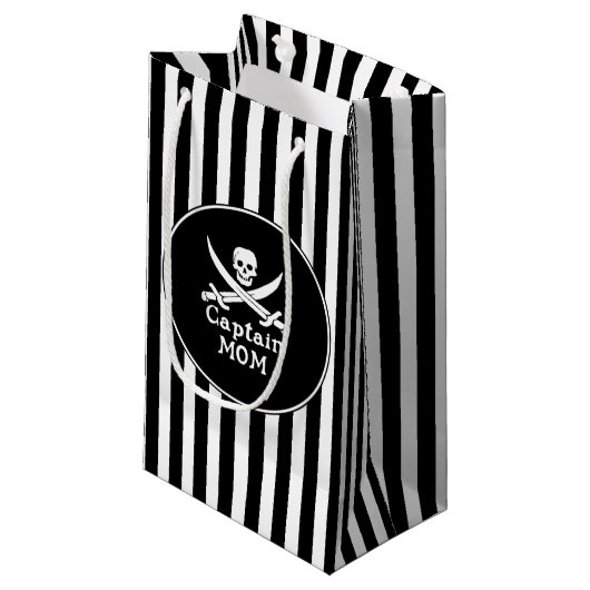 Captain Mama Kleine Geschenktüte (Vorderseite Schrägansicht)
