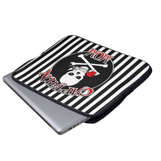 Captain Mama Laptop Sleeve (Vorne Knopf)