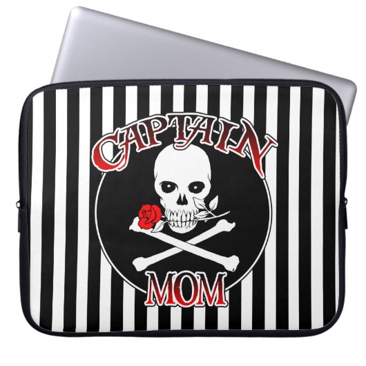 Captain Mama Laptop Sleeve (Vorderseite)
