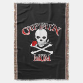 Captain Mama Throw Blanket Decke (Vorderseite Vertikal)