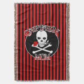 Captain Mama Throw Blanket Decke (Vorderseite Vertikal)