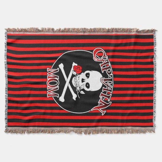 Captain Mama Throw Blanket Decke (Vorderseite)