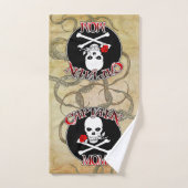 Captain Mama - Von den Deep begeistert Badhandtuch Set (Handtuch)