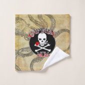 Captain Mama - Von den Deep begeistert Badhandtuch Set (Waschlappen)
