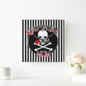 Captain Mama Wall Clock Quadratische Wanduhr (Zuhause)
