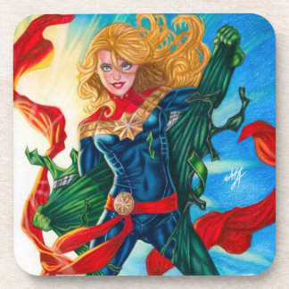 Captain Marvel ~ Carol Danvers Getränkeuntersetzer
