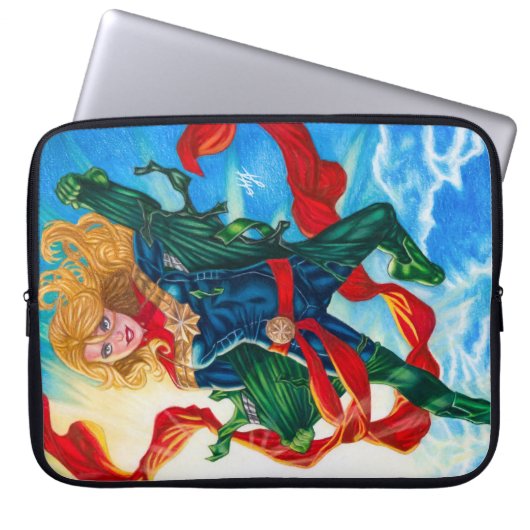 Captain Marvel ~ Carol Danvers Laptopschutzhülle (Vorderseite)