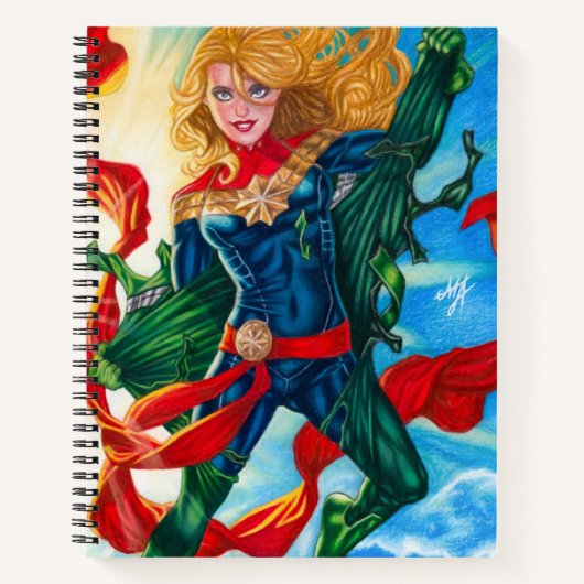 Captain Marvel ~ Carol Danvers Notizblock (Vorderseite)