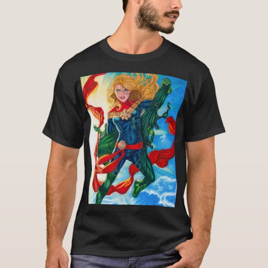 Captain Marvel ~ Carol Danvers T-Shirt (Vorderseite)