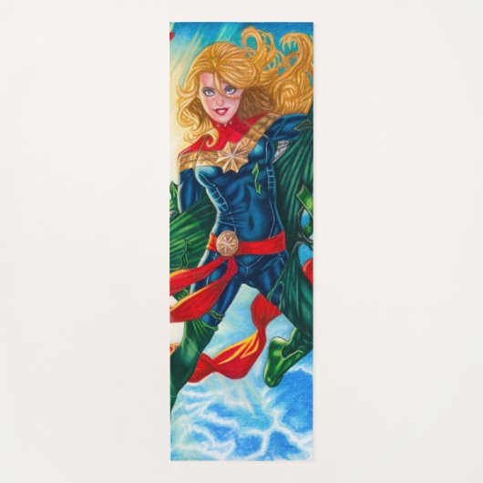 Captain Marvel ~ Carol Danvers Yogamatte (Vorderseite)