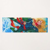 Captain Marvel ~ Carol Danvers Yogamatte (Vorderseite (Horizontal))
