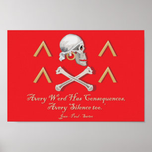 CAPTAIN MAYFLOWER Flag für Captain Avery Poster
