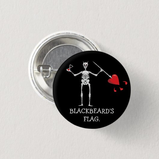 CAPTAIN MAYFLOWER'S Blackbeard Flag Button (Vorne & Hinten)