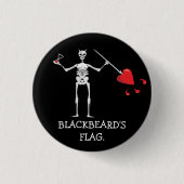 CAPTAIN MAYFLOWER'S Blackbeard Flag Button (Vorderseite)
