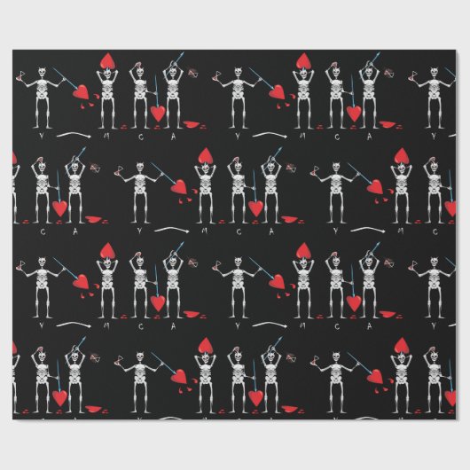 CAPTAIN MAYFLOWERS Blackbeard-Flag Geschenkpapier (Flach)