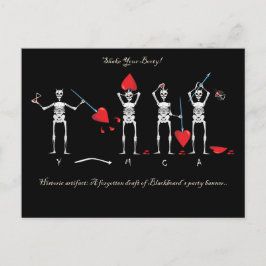 CAPTAIN MAYFLOWER'S Blackbeard Flag Postkarte