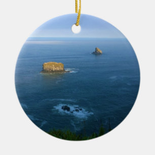 Captain Meares, Oregon Coast Keramik Ornament