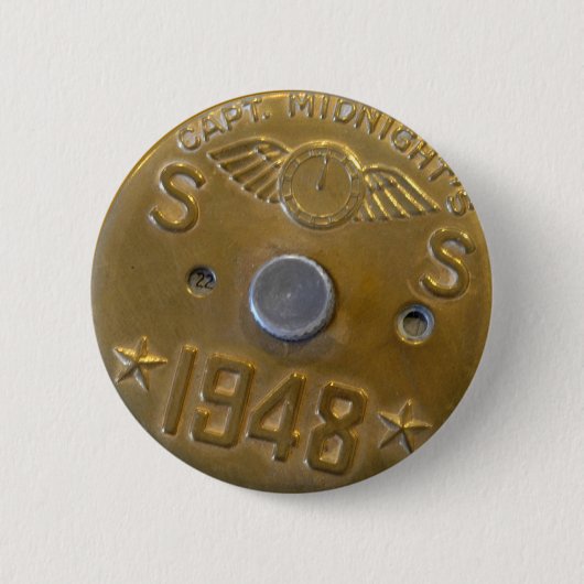 Captain Midnight Decoder-Abzeichen 1948 Button (Vorderseite)