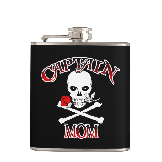 Captain Mom Flask Flachmann (Vorderseite)
