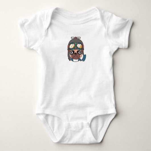 Captain Mops Baby Strampler (Vorderseite)