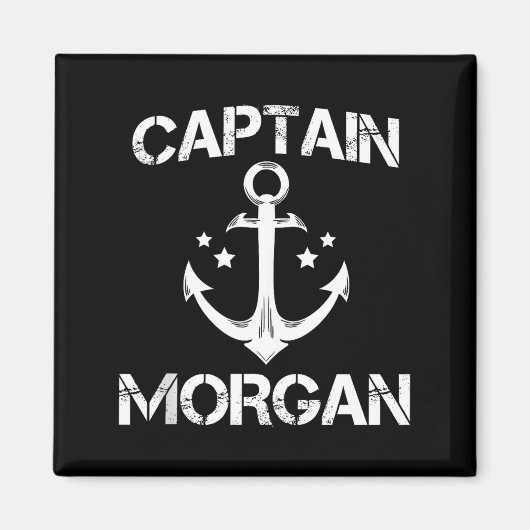 Captain Morgan Funny Birthday Ised Surname Clan Gi Magnet (Vorne)