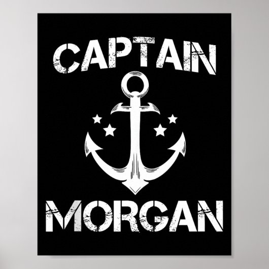 Captain Morgan Funny Birthday Ised Surname Clan Gi Poster (Vorne)