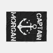 Captain Morgan Funny Birthday Personalisierter Nam Fleecedecke (Vorderseite (Horizontal))