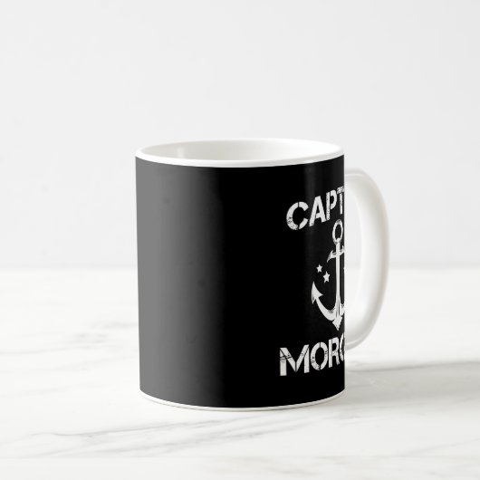 Captain Morgan Funny Birthday Personalisierter Nam Kaffeetasse (VorderseiteRechts)