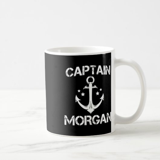 Captain Morgan Funny Birthday Personalisierter Nam Kaffeetasse (Rechts)