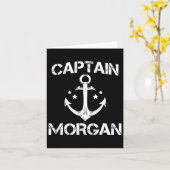 Captain Morgan Funny Birthday Personalisierter Nam Karte (Gelbe Blume)